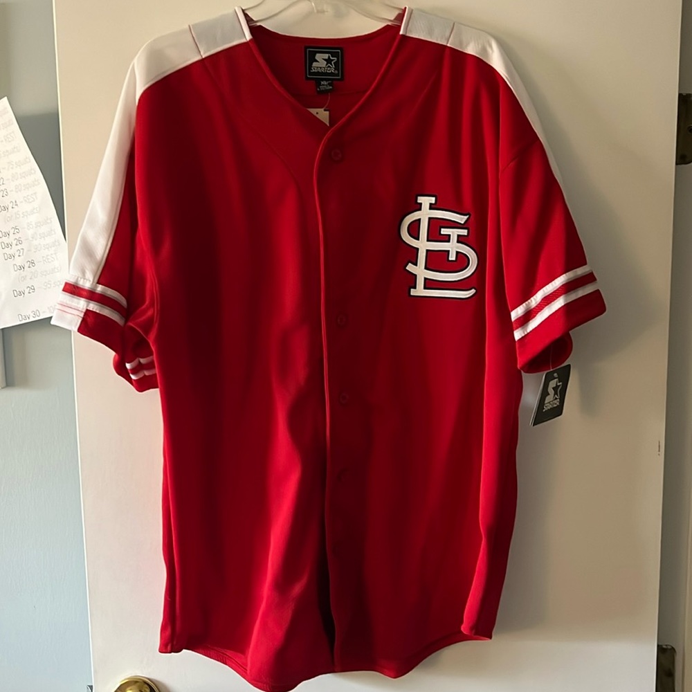 St Louis Cardinals  Drew #7 Starter Jersey.  Mens XL